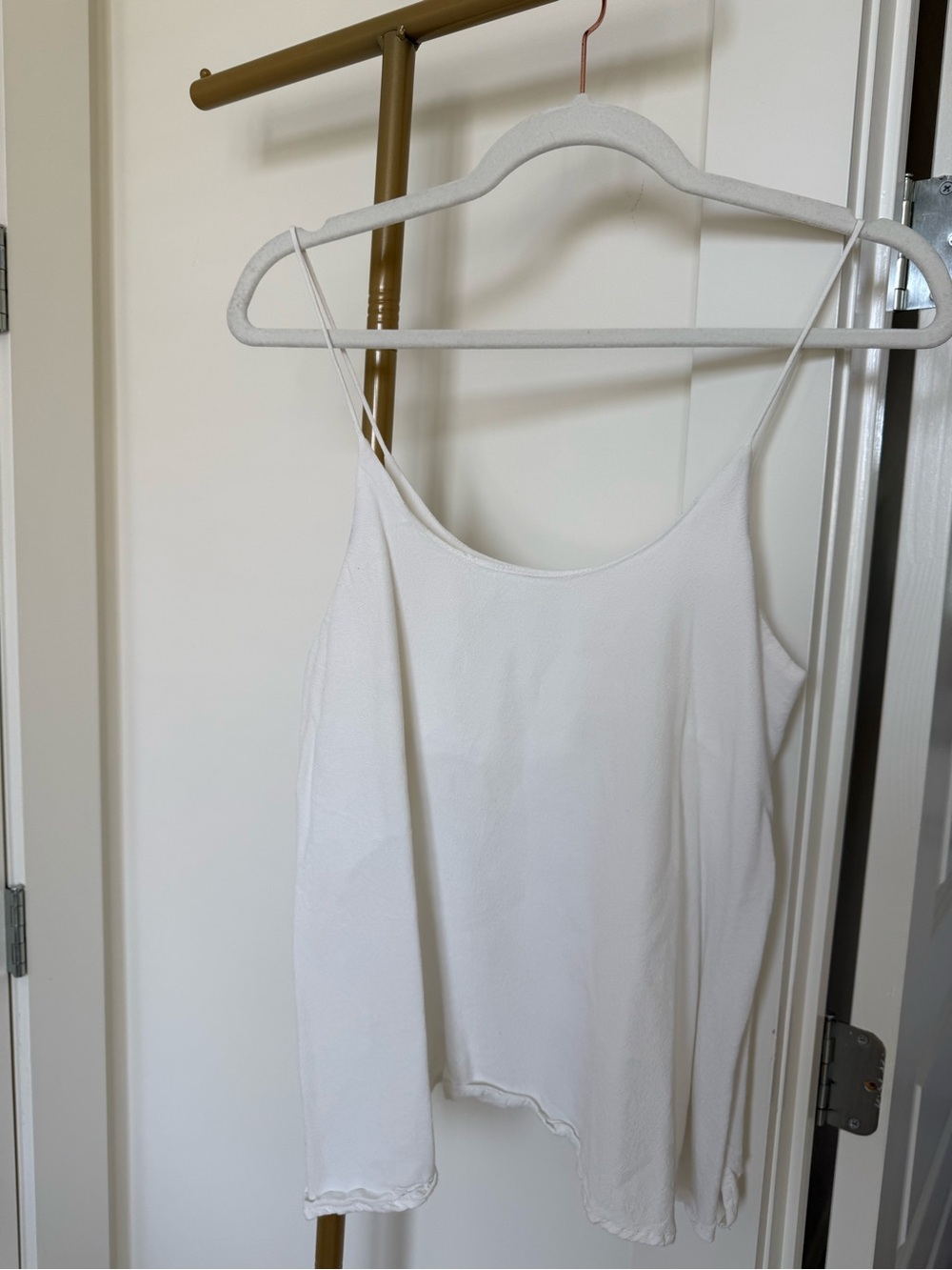 White Women's Spaghetti Strap Cami Top